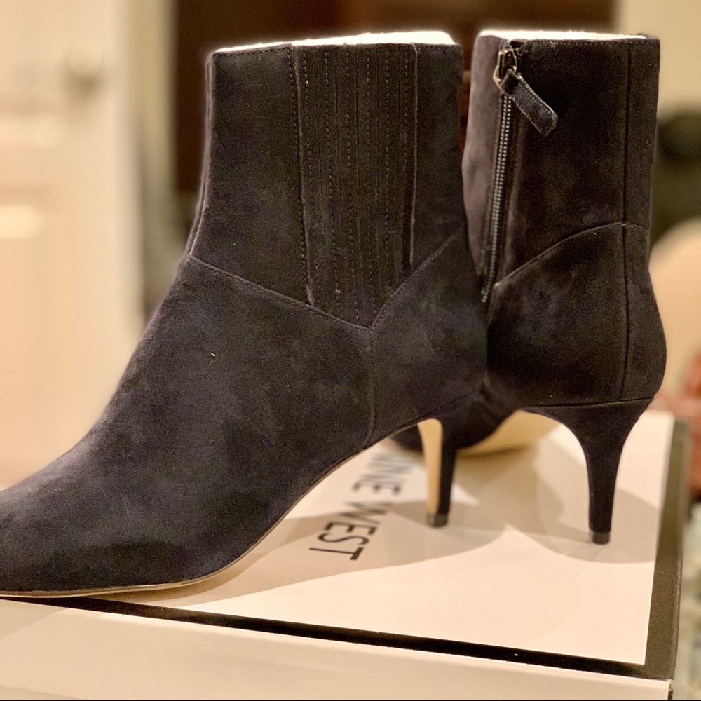 Nine West Shelbold Pointy Toe Booties - Picture 3 of 7